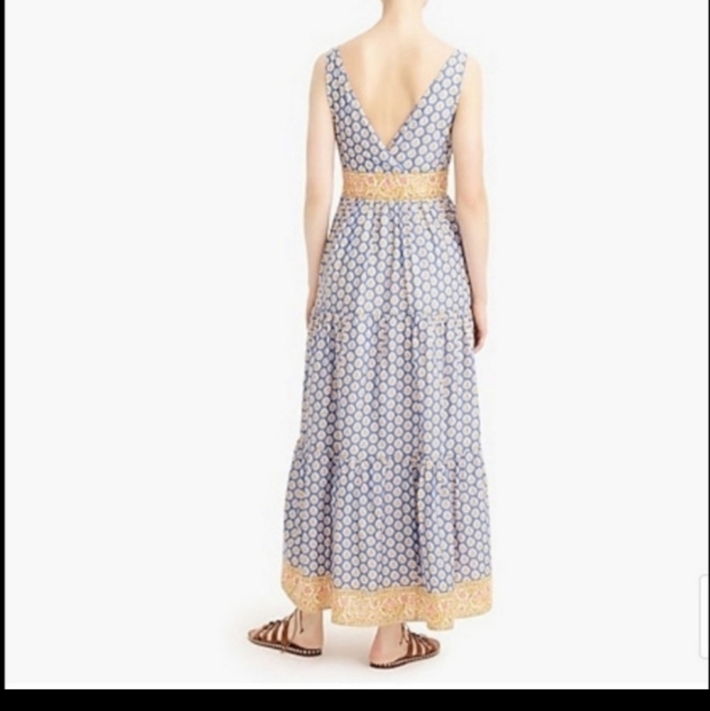 J. Crew Point Sur Tiered Maxi Dress